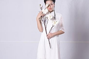 14张汉服美女室内棚拍写真照RAW原图 练习素材