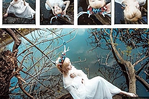 10P 外景人像写真高清RAW原片素材 摄影后期修图师练习