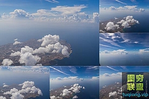 68张高质量6K分辨率天空云朵图片平面素材合集