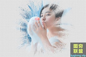 扩散灰烬爆炸照片效果PSDT模板素材