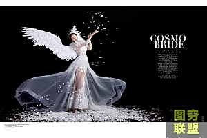 影楼婚纱模板 天使之翼 PSD模板 8P