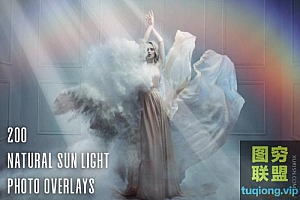 200张高清自然光线阳光照片叠加素材Natural Sun Light Photo Overlays
