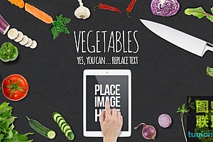 140+水果蔬菜面包糕点厨房用品食物样机集合Food Mockup Toolkit