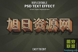 9款复古3D文字特效PSD模板Vintage 3D Text Effect Bundle