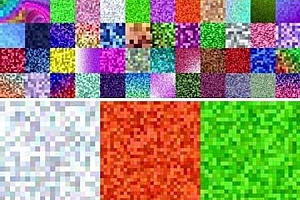 50款多彩马赛克方块纹理背景50 Colorful Square Backgrounds