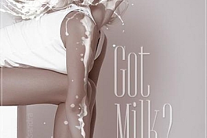 96个高分辨率PS牛奶飞溅笔刷及75个PSD透明图层Rons Milk