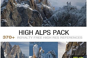 375张高清阿尔卑斯山自然山川参考图片合集High Alps Pack