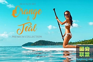 20个青橙色调LUTs预设Orange and Teal LUTs