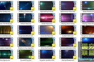 25组镜头光晕特效Lens Flair 全高清素材1080P 支持所有后期软件